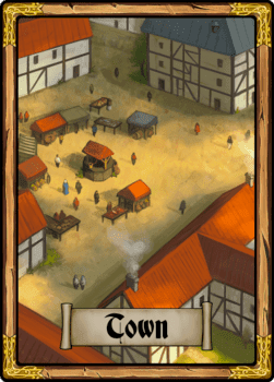 Town card.